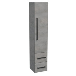 Koupelnová skříňka vysoká SAT Cube Way 35x163x33 cm beton CUBE3CHV35BE
