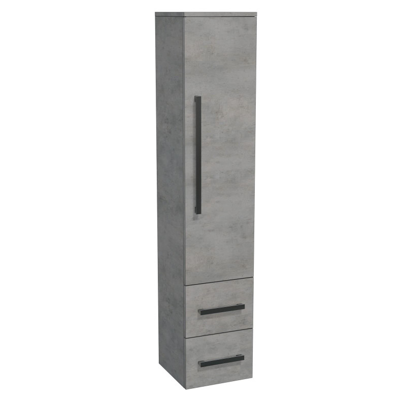 Koupelnová skříňka vysoká SAT Cube Way 35x163x33 cm beton CUBE3CHV35BE