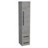 Koupelnová skříňka vysoká SAT Cube Way 35x163x33 cm beton CUBE3CHV35BE