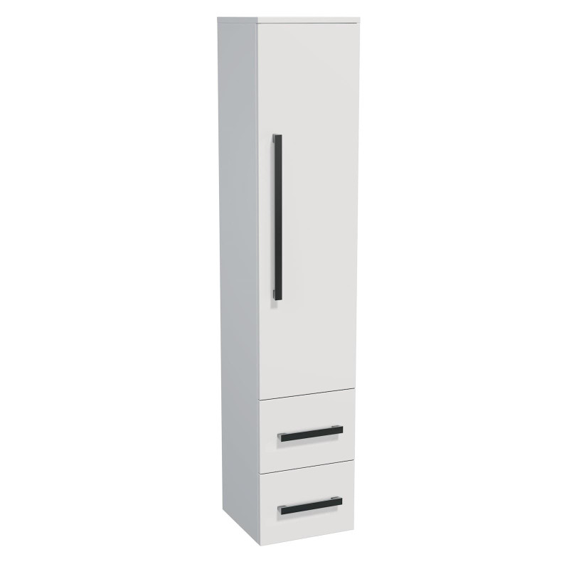 Koupelnová skříňka vysoká SAT Cube Way 32,5x163x33 cm bílá lesk CUBE3CHV35BL