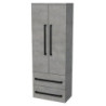 Koupelnová skříňka vysoká SAT Cube Way 60x163x33 cm beton CUBE3CHV60BE