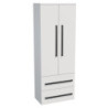 Koupelnová skříňka vysoká SAT Cube Way 60x163x33 cm bílá lesk CUBE3CHV60BL