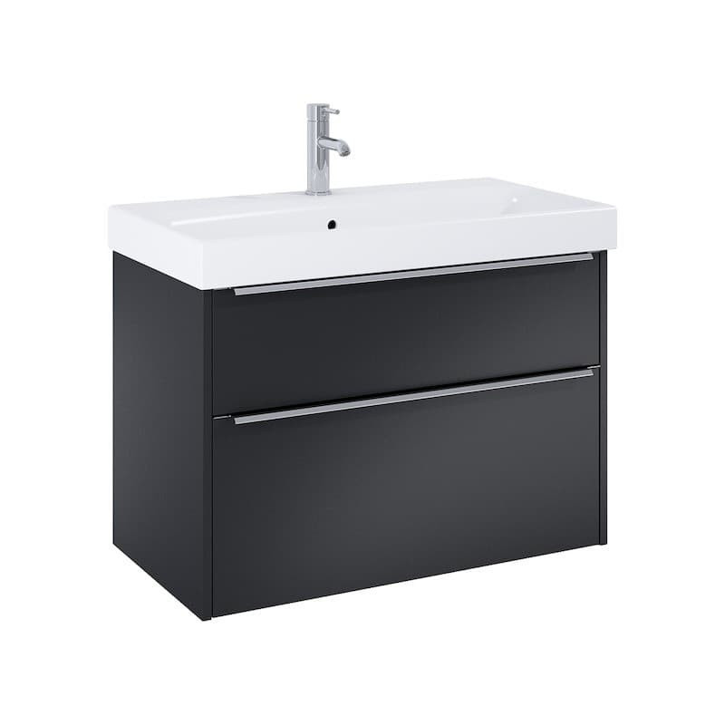 Koupelnová skříňka s umyvadlem Jika Cube 82,5x62x44 cm černá mat H40B2344023532
