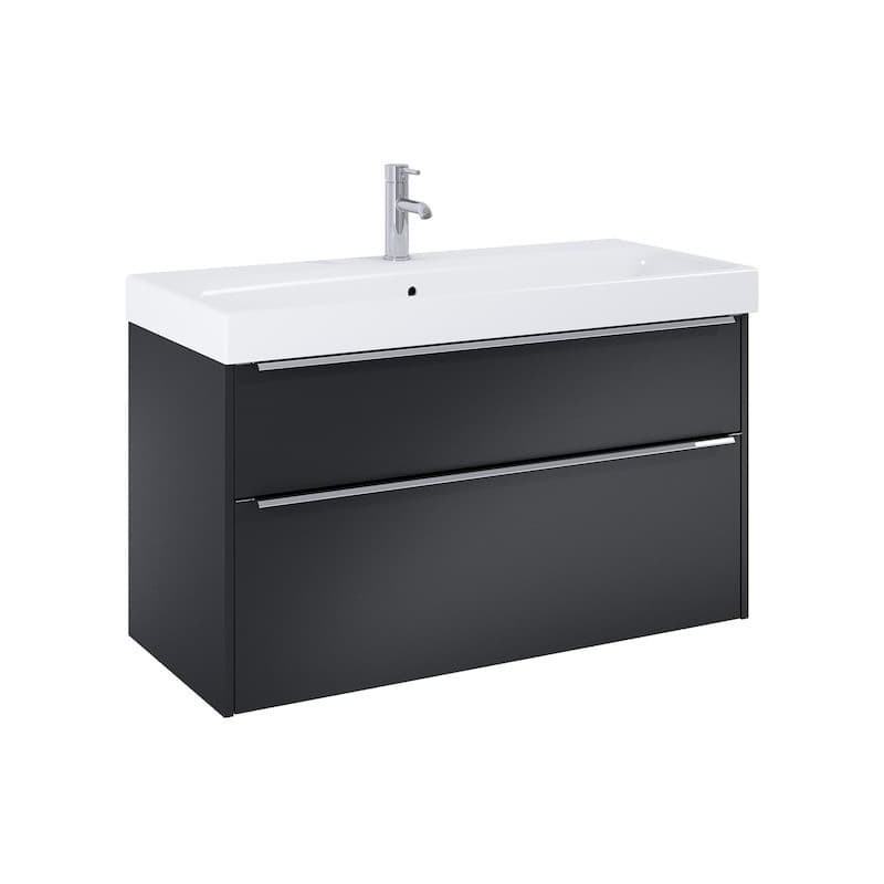 Koupelnová skříňka s umyvadlem Jika Cube 102x62x43,5 cm černá mat H40B2364023532