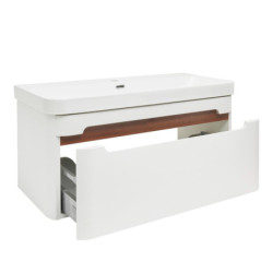 Koupelnová skříňka s umyvadlem SAT Fusion 97,5x43x45 cm bílá matná mat SATFUSION100WU