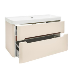 Koupelnová skříňka s umyvadlem SAT Fusion 97,5x53x45 cm pískově béžová mat SATFUSION2100BEU