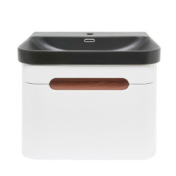 Koupelnová skříňka s umyvadlem SAT Fusion 57,5x43x45 cm bílá matná mat SATFUSION60WBKM