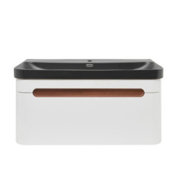 Koupelnová skříňka s umyvadlem SAT Fusion 97,5x43x45 cm bílá matná mat SATFUSION100WBKM