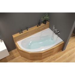 Asymetrická vana Laguna Fortuna Plus 150x100 cm akrylát pravá FO1500PPLUS