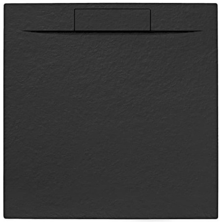 Sprchová vanička čtvercová SAT Fusion 90x90 cm litý mramor Grafito  SATFU9090G