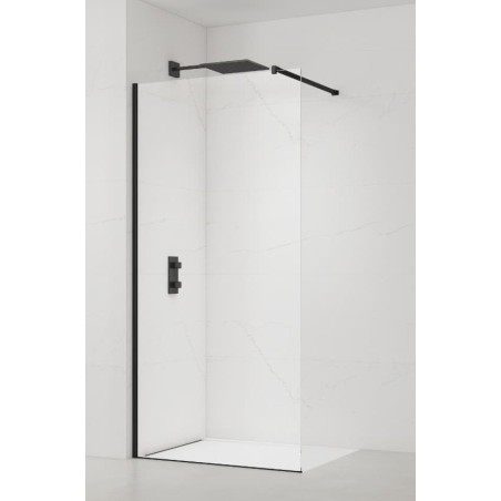 Sprchová zástěna Walk-in 130 cm SAT černá SATBWI130PRC