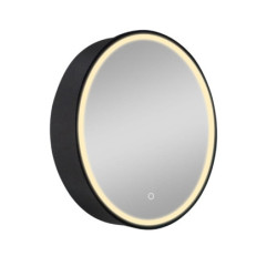 Zrcadlová skříňka s osvětlením SAT 60x60 cm černá SATZGALED60CE