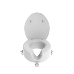 Zvýšené sedátko 12 cm na WC pro seniory, bílá INVALWCSED