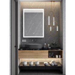 Zrcadlo se senzorem SAT Feel 60x80 cm bílá SATZFEELOBLED6080