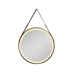 Zrcadlo se senzorem SAT 60x60 cm černá SATZREMLED60CE