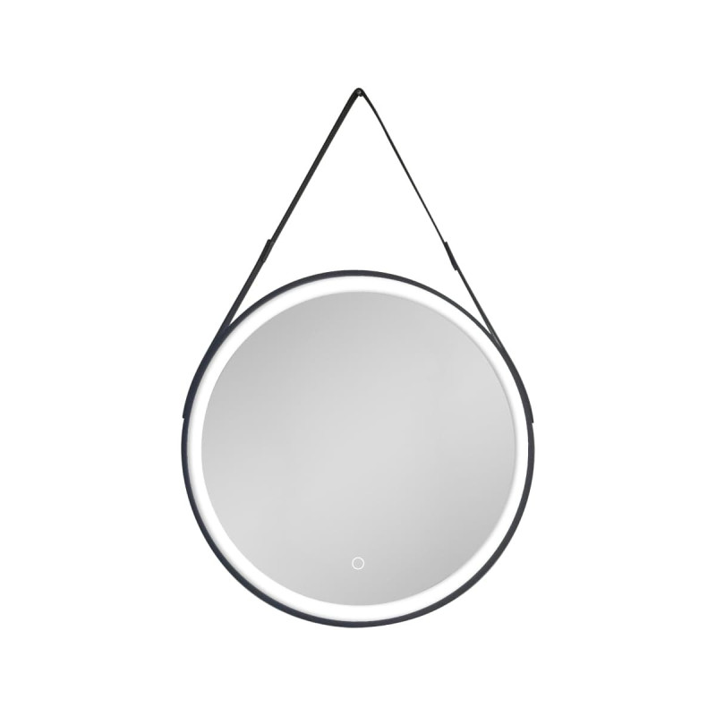 Zrcadlo se senzorem SAT 60x60 cm černá SATZREMLED60CE